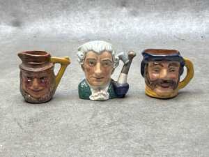 Collection of ceramic character and Toby jugs, including Royal Doulton - 5
