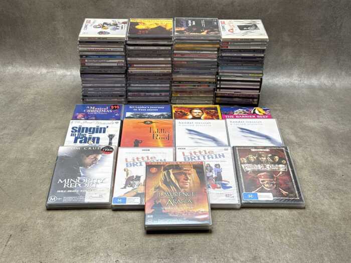 Classical and Jazz CDs, together with some DVDs, including Ella Fitzgerald