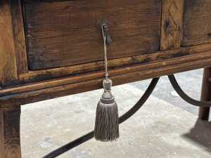 Spanish-style rustic country home console table - 4