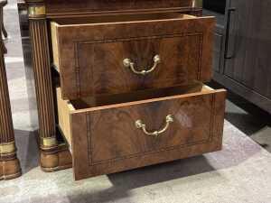 Pair of Charles X-style bedside tables - 4