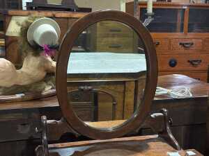Victorian mahogany vanity mirror - 2