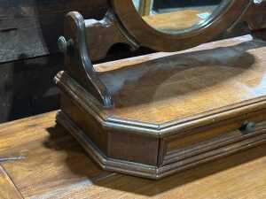 Victorian mahogany vanity mirror - 4