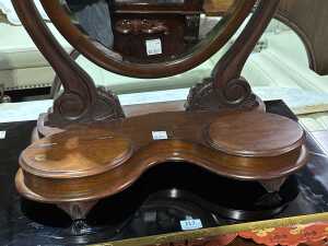 Victorian mahogany vanity mirror - 3