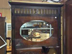 Antique style Australian blackwood hall stand - 2