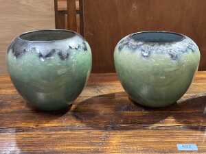 Four modern art ceramic vases - 2