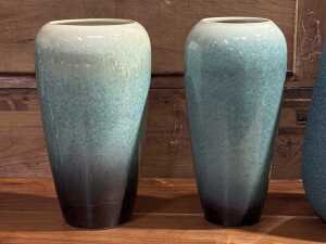 Four modern art ceramic vases - 2
