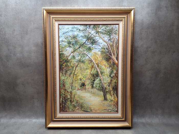 Geoff Howden, Paddy's Track, Wye River 1992, acrylic painting on board