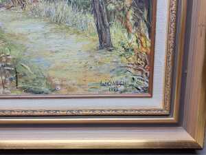 Geoff Howden, Paddy's Track, Wye River 1992, acrylic painting on board - 3
