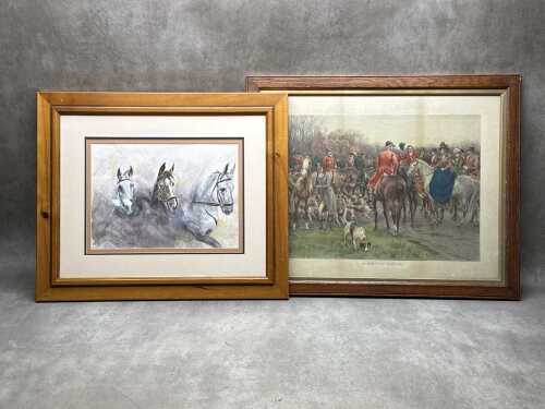 Two horse-related artworks