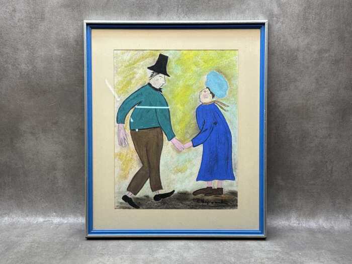 Framed Pastel by R Hepworth