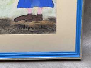 Framed Pastel by R Hepworth - 3
