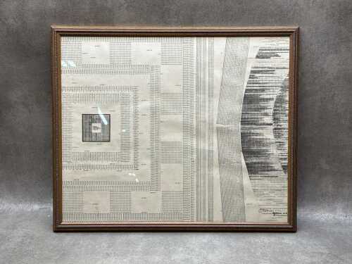 Bob Dixon, Agit Poem No. 2: The Demonstration, 1971. Original typewritten print on paper