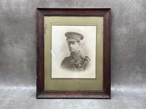 Studio photograph of an unknown Australian World War I soldier by Monteath Studio