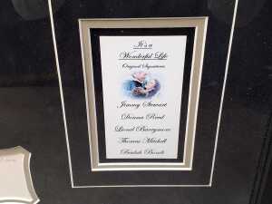 It's A Wonderful Life framed autograph memorabilia collage - 5