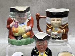 Collection of ceramic character and Toby jugs, including Royal Doulton - 2