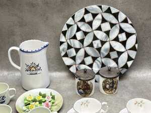 Assorted porcelain, including Delft duos, - 2