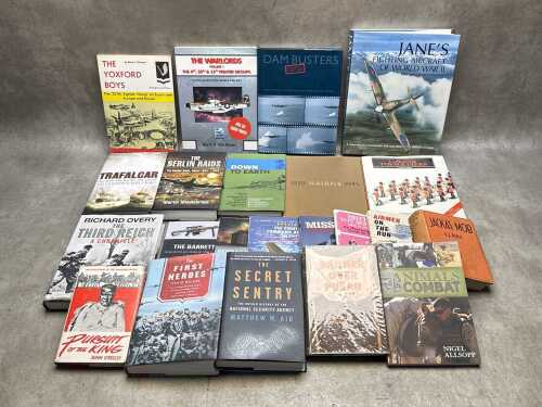 Military history books, including Pursuit of the King