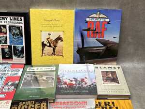 Military history books, including Spitfires Over Sicily - 3