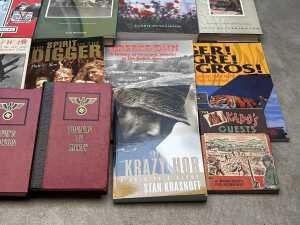 Military history books, including Spitfires Over Sicily - 5