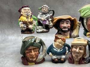 Collection of ceramic character and Toby jugs, including Royal Doulton - 2