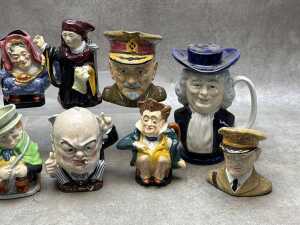 Collection of ceramic character and Toby jugs, including Royal Winton - 3