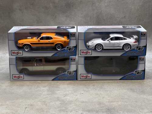 Four Maisto special edition 1:18 scale die-cast
