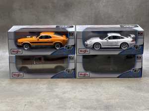 Four Maisto special edition 1:18 scale die-cast