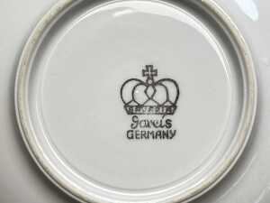 Gareis Bavarian blue and silver decoration porcelain dinner setting for 12 - 5