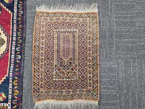 Three Persian hand-made wool prayer rugs - 3