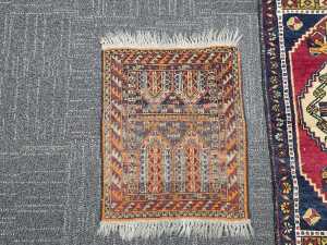 Three Persian hand-made wool prayer rugs - 4
