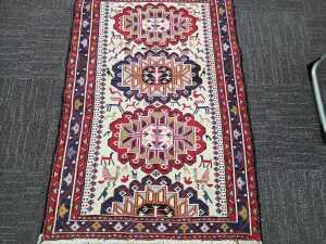 Turkish Somak hand-made wool rug - 3