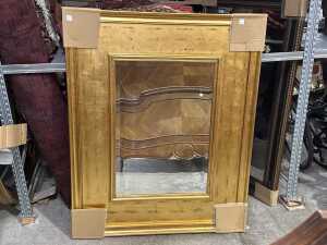 Gilt-framed mirror