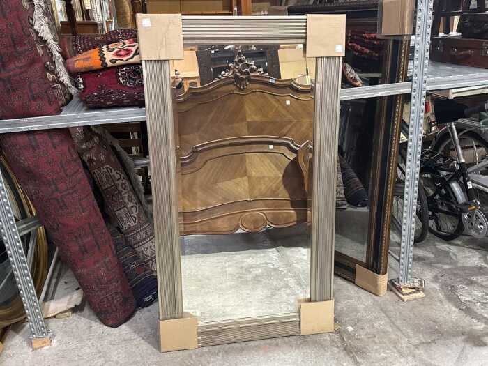 Sliver framed wooden mirror