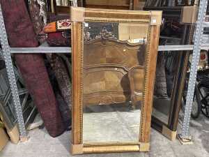 Timber-framed wall mirror