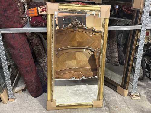 Timber frame wall mirror
