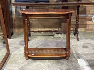 Half ellipse console table