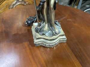 Art Nouveau-style figural resin lamp - 3