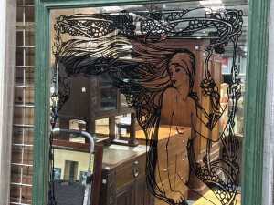 Mirror with Art Nouveau-style decoration - 3