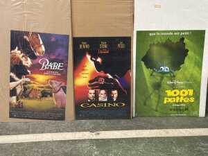 13 movie posters of various sizes including Beverley Hills Cop II - 2