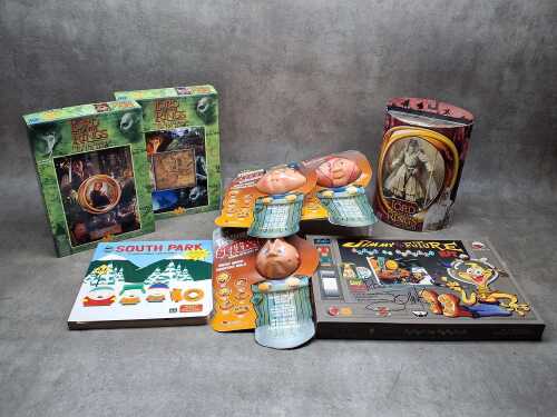 Vintage toys, most in original packaging, including Lord of the Rings