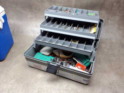 Fishing tackle box and Willow Eski 26LT
