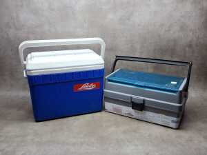 Fishing tackle box and Willow Eski 26LT - 2
