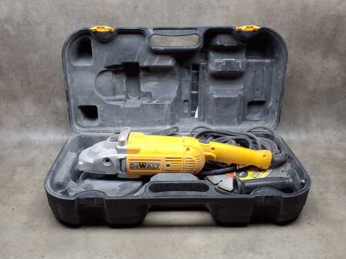 649 · DeWalt large-angle grinder in protective hard case