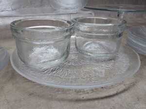 Kosta Boda glass servingware, together with a Krosno cake stand - 2