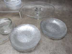 Kosta Boda glass servingware, together with a Krosno cake stand - 4