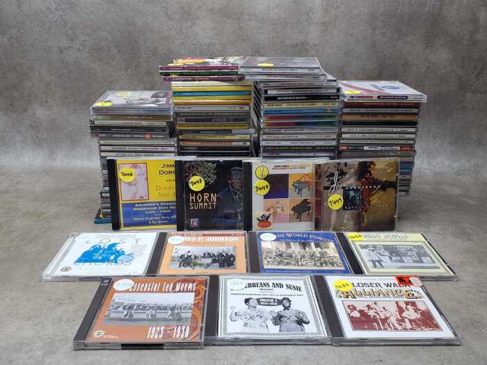 Jazz CDs, including Gitanes, Atlantic and ECM