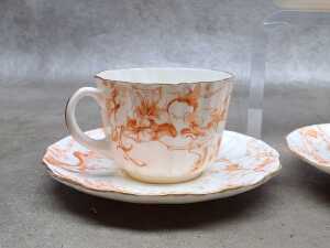 Antique Doulton Burslem porcelain tea setting for four - 2