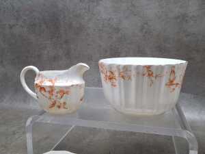 Antique Doulton Burslem porcelain tea setting for four - 3