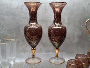 Bohemian gilded crystal and glassware - 2