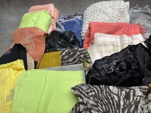 Collection of scarves in various colours and fabrics - 2